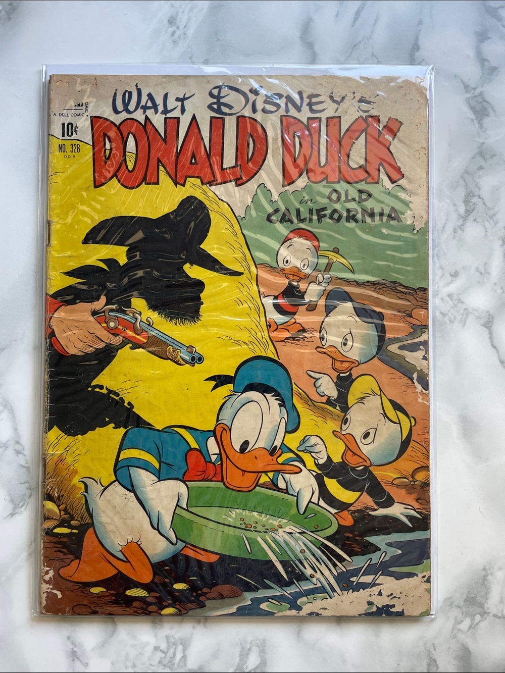 Vintage Donald Duck - Four Color #328  (Carl Barks Art) Disney Dell - 1951